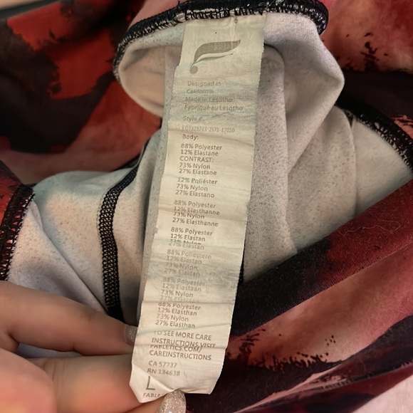 Fabletics Powerhold Leggings L Rainbow Used - Picture 4 of 4